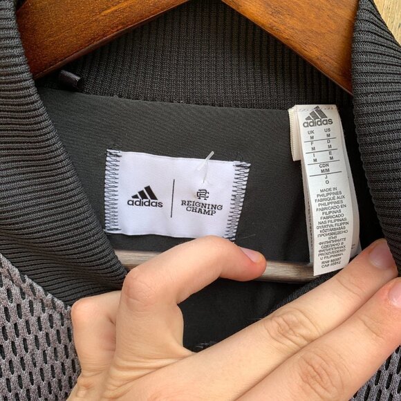 Adidas X Reigning champ Waffle knit Jacket Medium - Picture 4 of 5